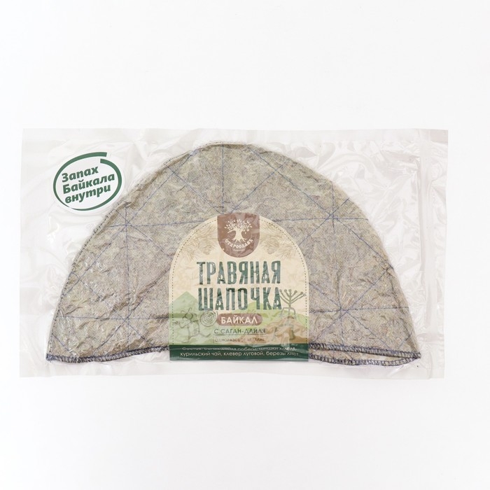 Травяная шапочка для бани Травяная шапочка для бани "Байкал"