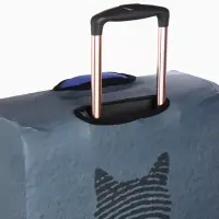 Чехол для чемодана &laquo;Кот&raquo;, 24", синий