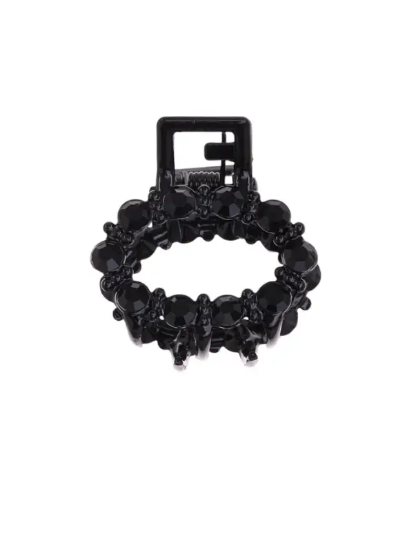 Крабик для волос &laquo;Мелани&raquo;, овал, 2.5 см, чёрный