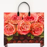 Пакет подарочный &laquo;Сладкий аромат&raquo;, полиэтиленовый с пластиковой ручкой, 37&times;34 см, 80 мкм