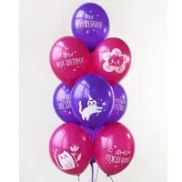 Воздушные шары латексные 14" &laquo;Котики милые&raquo;, набор 50 шт.