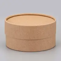 Набор круглых подарочных коробок, завальцованные крафт, набор 12 шт., 12×6 см Набор круглых подарочных коробок, завальцованные крафт, набор 12 шт., 12×6 см