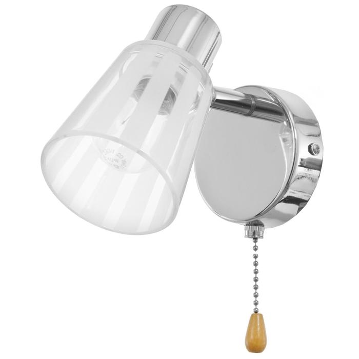 Бра с переключателем 59390/1 E14 40Вт хром 15х11х15 см Бра с переключателем 59390/1 E14 40Вт хром 15х11х15 см