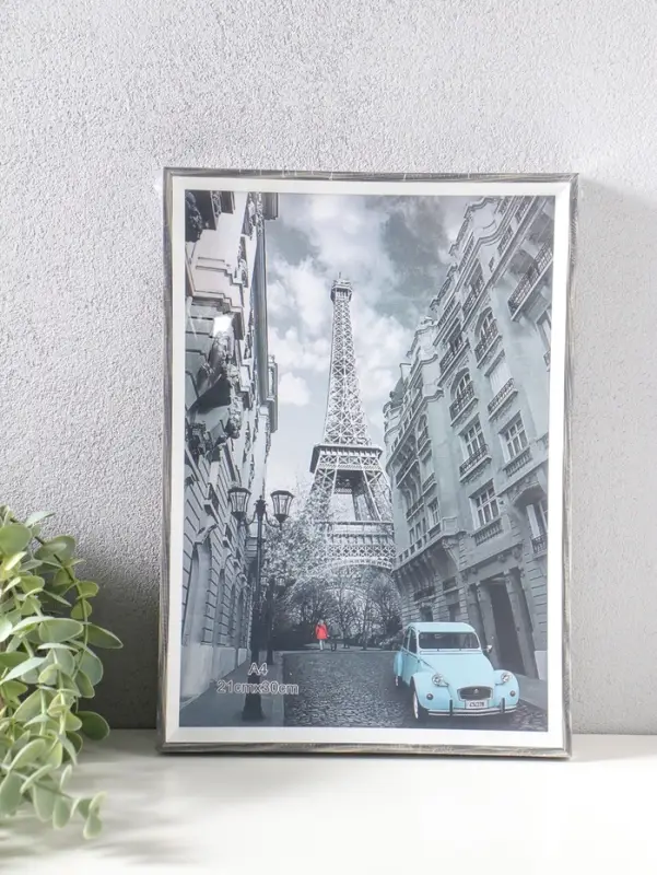 Фоторамка пластик формат А4 "Данте" чёрный состаренный 31х21,8х2,5 см