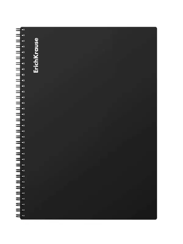 Тетрадь на спирали ErichKrause. Classic А4, 60 листов, в клетку, пластиковая обложка, блок офсет, МИКС
