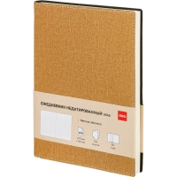 Ежедневник недатированный Deli Simple, A5, 136л, Джинс CN145-Brown