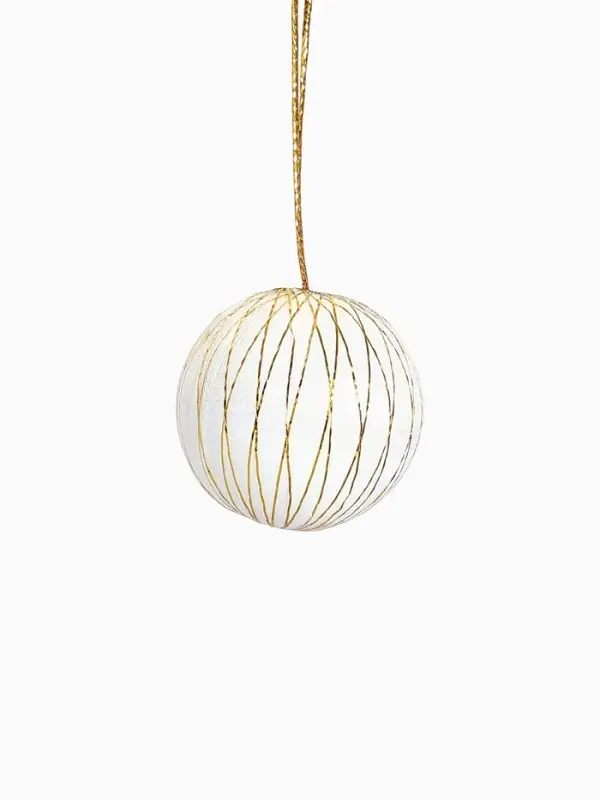 Ёлочные игрушки &laquo;Золотая нить&raquo;, шары новогодние, d=4 см, набор 6 шт., МИКС