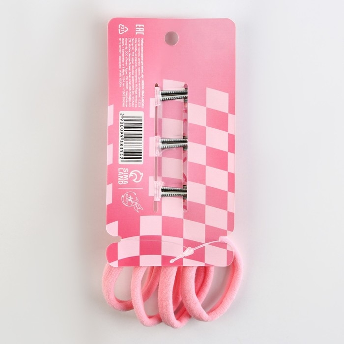 Заколки и резинки для волос «Самой чудесной», 7 шт Заколки и резинки для волос «Самой чудесной», 7 шт