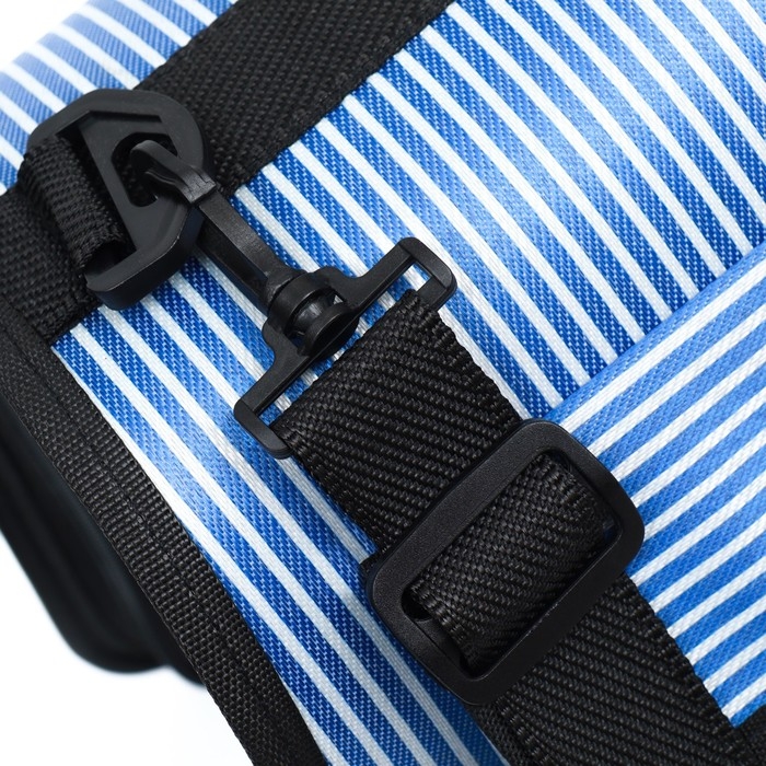 Сумка-переноска с органайзером в полоску, размер L (55 х 21 х 30 см), голубой Сумка-переноска с органайзером в полоску, размер L (55 х 21 х 30 см), голубой