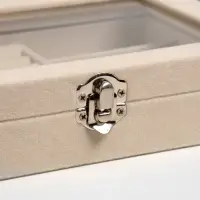 Шкатулка для украшений &laquo;Облако&raquo;, 7 полос, 3 ячейки, 20&times;15&times;4.5, бежевая