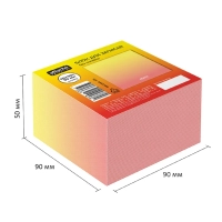 Блок для записей Attache Selection 90x90x50 Градиент, оранжевый 00г