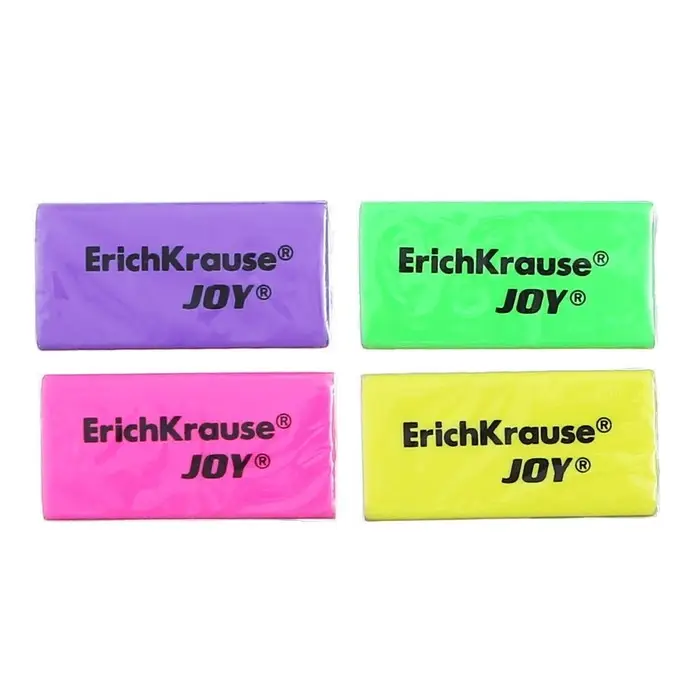 Ластик ErichKrause Joy, 50 х 22 х 12 мм, мягкий, гипоаллергенный, МИКС Ластик ErichKrause Joy, 50 х 22 х 12 мм, мягкий, гипоаллергенный, МИКС