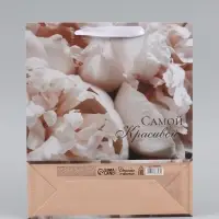 Пакет подарочный вертикальный &laquo;Самой красивой&raquo;,  M, 25,5 &times; 32 &times; 9 см