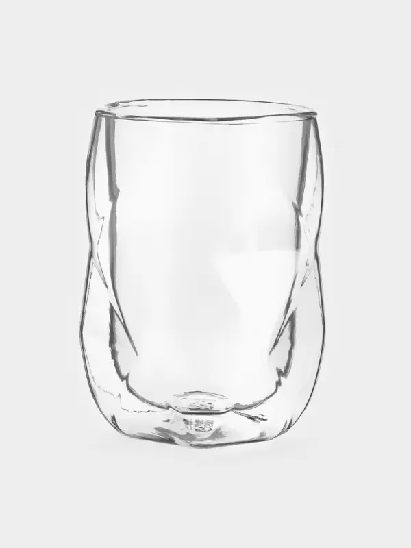 Стакан с двойными стенкам Magistro &laquo;Ромбус&raquo;, 350 мл, 9.2&times;12.5 см, стекло, прозрачный