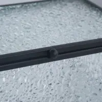 Шкатулка для украшений Wet Glass, органайзер с крышкой стеклянный, с зеркальным основанием, 14.5&times;8.5 см, прозрачная, чёрная