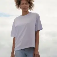 Футболка оверсайз женская Boxy Women, темно-синяя, размерXS