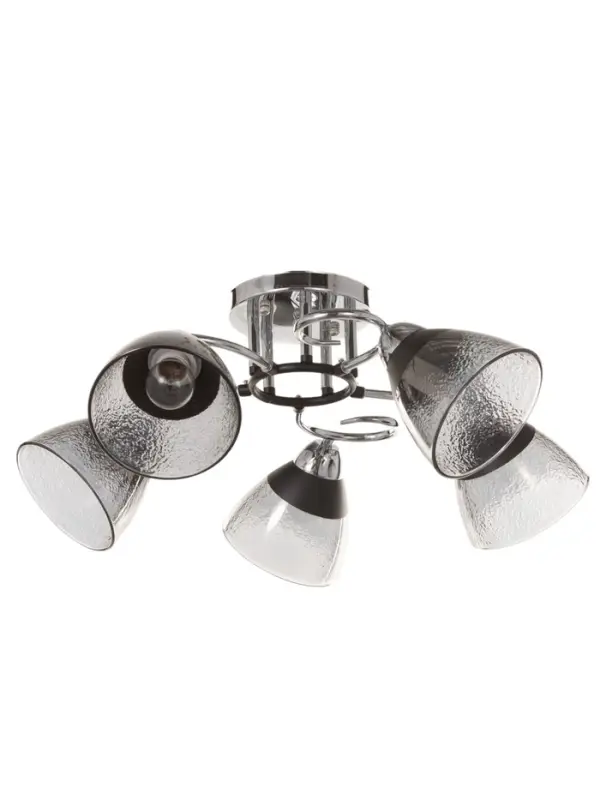 Люстра &laquo;Дождь&raquo; 5&times;40 Вт Е27 хром 58&times;58&times;24 см