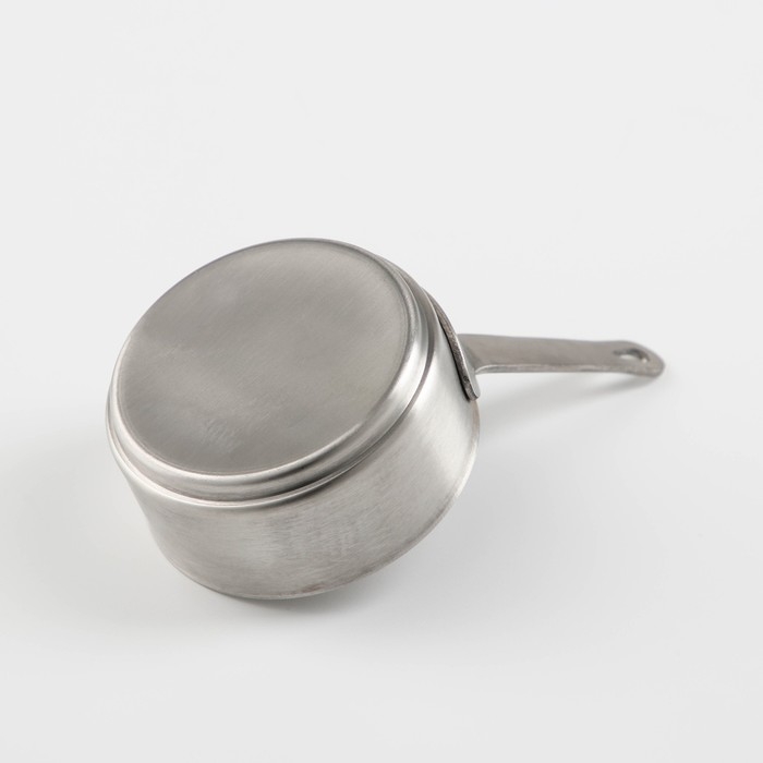 Ковш из нержавеющей стали, 120 мл, 7×7×3,5, марка стали 304, металлическая ручка, цвет серебряный Ковш из нержавеющей стали, 120 мл, 7×7×3,5, марка стали 304, металлическая ручка, цвет серебряный