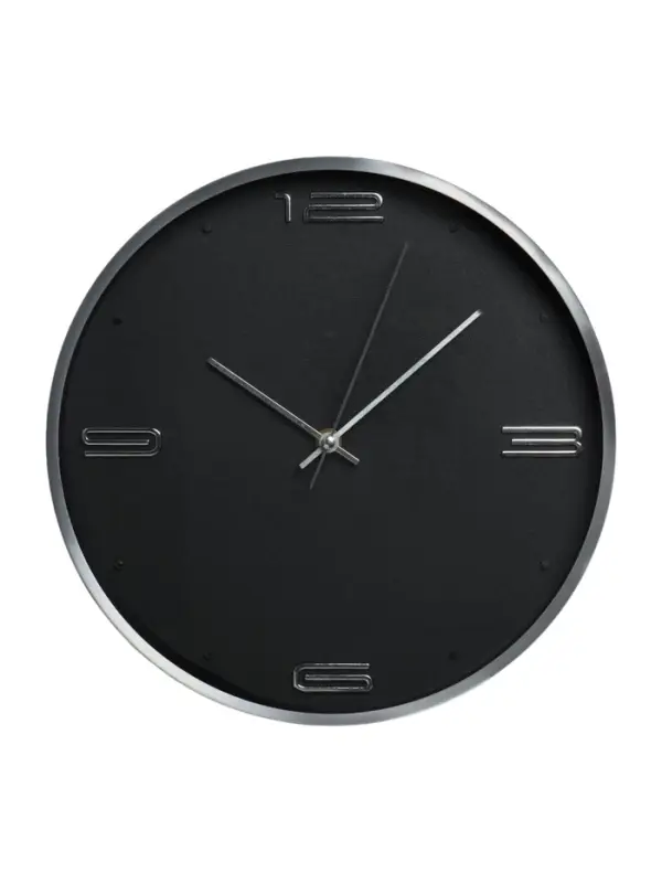Часы настенные классические &laquo;Марша&raquo;, d=30 см, 30&times;30&times;4 см, чёрные