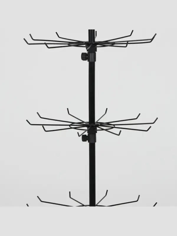 Вертушка, 7 ярусов по 10 крючков, 40&times;40&times;170, чёрная