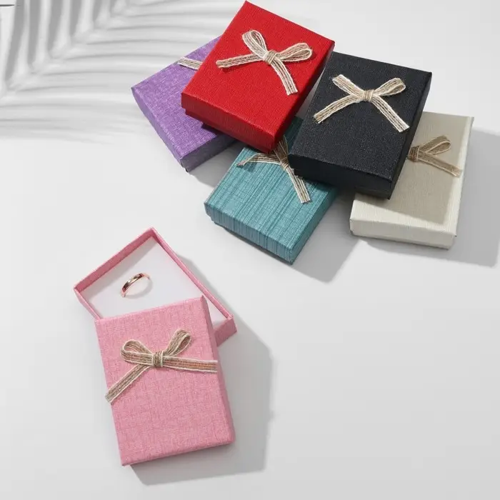 Коробочка подарочная под набор «Текстиль» яркий, 7×9 (размер полезной части 6.2×8.3 см), МИКС, вставка белая