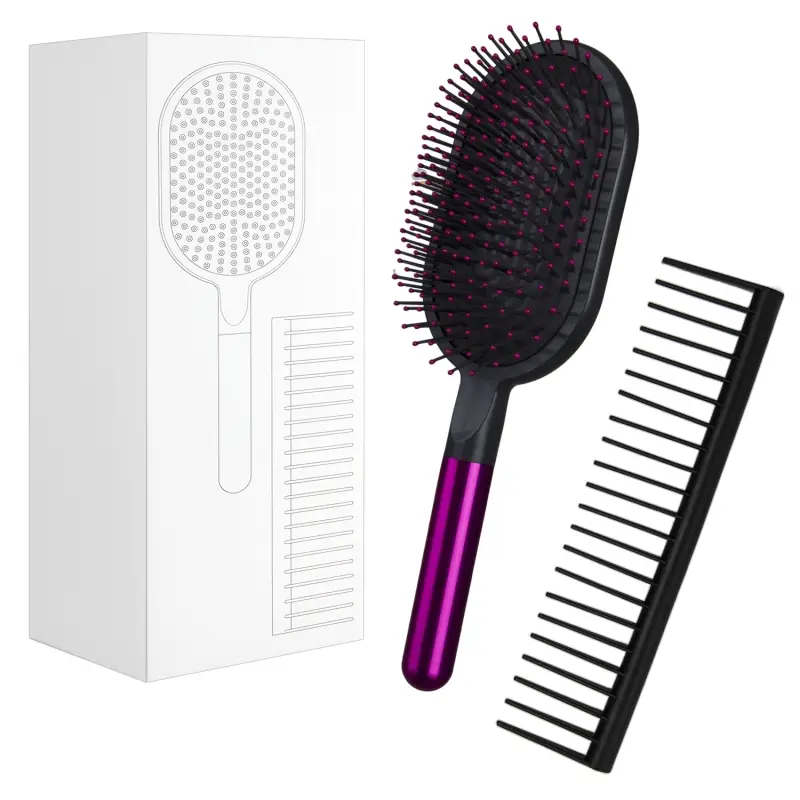 *Набор расчесок Styling Set Purple new без ЛОГО (гребень + массажная) (50шт/кор)