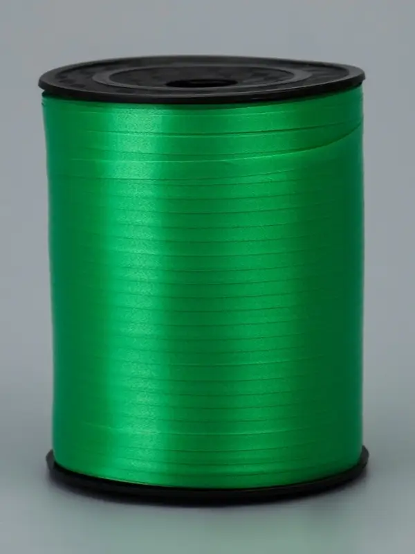 Лента для декора, подарков и шаров, зеленый, 0.5 см &times; 500 ярдов