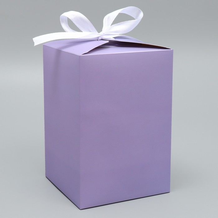 Коробка подарочная складная, упаковка, «Лиловая», 12 х 18 х 12 см Коробка подарочная складная, упаковка, «Лиловая», 12 х 18 х 12 см
