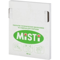 Одноразовые покрытия на унитаз MISTI д/дисп 1/4 слож 100шт/уп