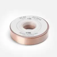 Лента атласная TEIRA, двухсторонняя, 20 мм, 25&plusmn;1 м, бежевая №812