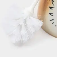 Ёршик для унитаза с подставкой «Кошка», фарфор, МИКС