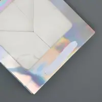 Пакет для торта и коробок, с квадратным дном и окном, голографический, 20&times;20&times;20 см