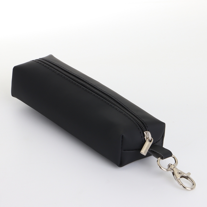 Ключница на молнии, длина 16 см, кольцо, карабин, цвет чёрный Ключница на молнии, длина 16 см, кольцо, карабин, цвет чёрный