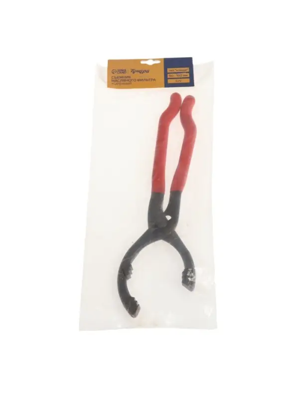 Съемник масляного фильтра ТУНДРА, усиленный, сталь CrV, тип &laquo;клещи&raquo;, 50 - 100 мм