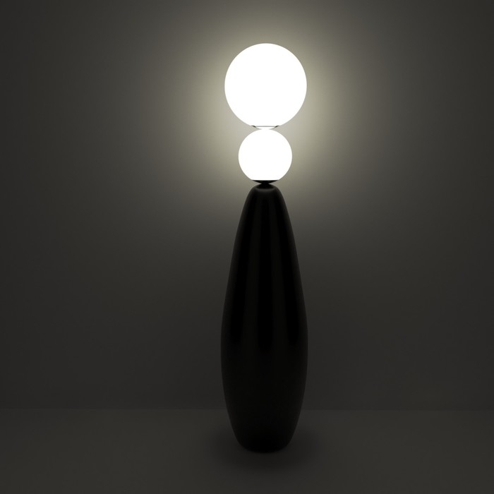 Торшер  Торшер "Бабл" LED 18Вт 4000К черный 38х38х155см