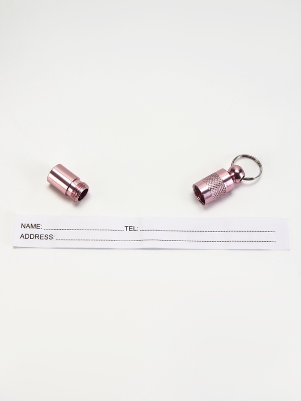 Адресник для вложения записки Адресник для вложения записки