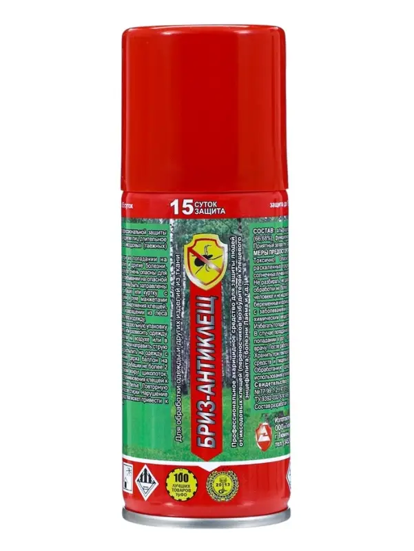 Аэрозоль для защиты от клещей &laquo;Бриз-Антиклещ&raquo; 140 мл
