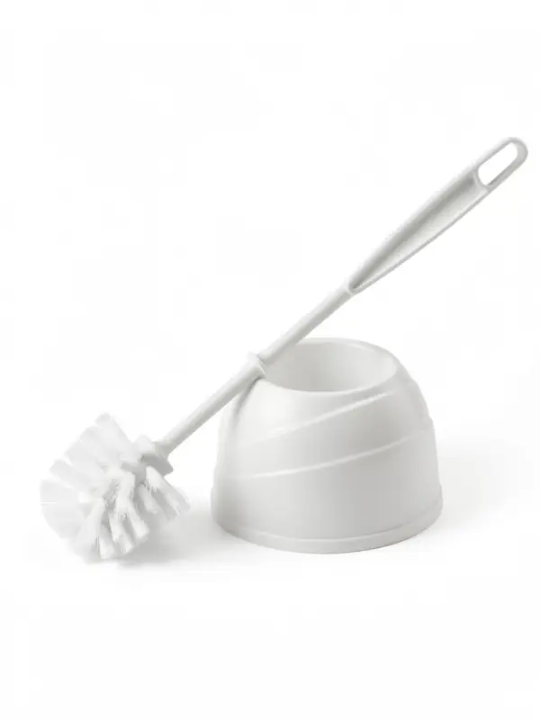 Ёршик для унитаза Aqua, 13&times;13&times;36 см, с подставкой, белый