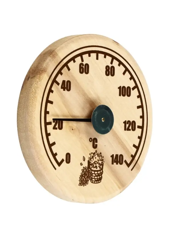 Термометр для бани и сауны &laquo;Круглый&raquo;, биметаллический, циферблат МИКС