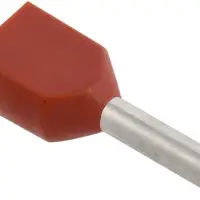 Наконечник кабельный НШвИ 2х0.75-8 темно-красный НГИ2