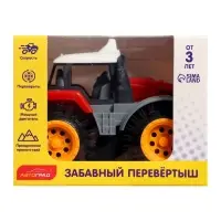 Трактор-перёвертыш &laquo;Хозяин фермы&raquo;, работает от батареек, цвет красный