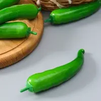 Муляж "Перец острый" 18 см, зелёный