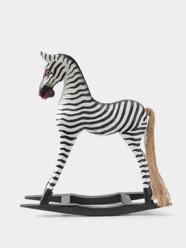 Сувенир &laquo;Зебра-качалка&raquo;, 35&times;11&times;37 см, дерево