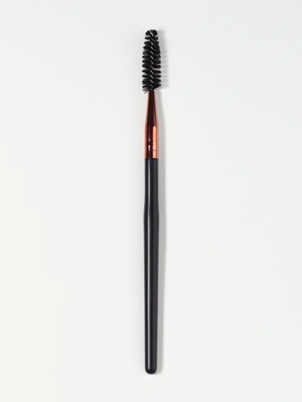Щёточка для бровей и ресниц, 14.5 (± 1) см, чёрная, бронзовый