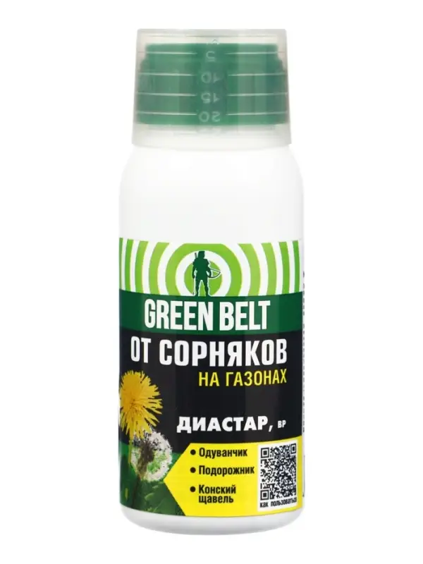 Средство от сорняков на газонах от одуванчика &laquo;Диастар&raquo;, &laquo;Грин Бэлт&raquo;, 100 мл