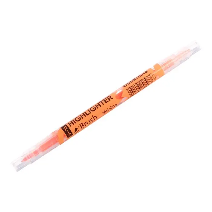 Маркер текстовыделитель 0.5-3.5 мм ErichKrause Visioline V-16 Brush Neon, двухсторонний, оранжевый неон, чернила на водной основе Маркер текстовыделитель 0.5-3.5 мм ErichKrause Visioline V-16 Brush Neon, двухсторонний, оранжевый неон, чернила на водной основе