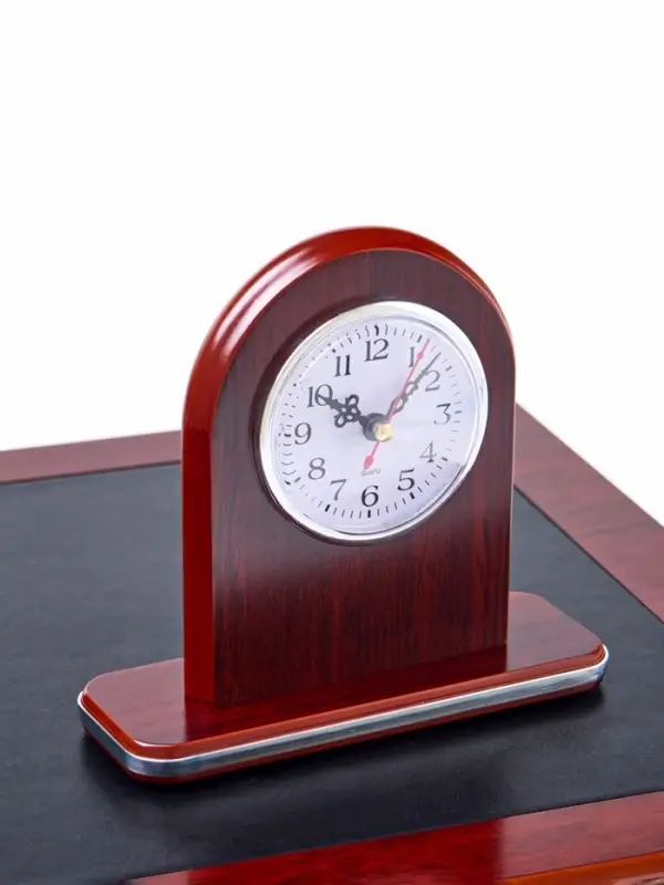 Набор настольный 7 в1 (карандашница, подставка для ручек, визитница, часы Д-009, этажерка, нож, подставка)