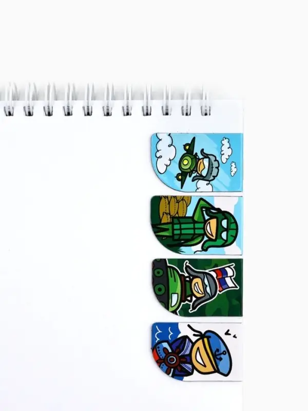 Магнитные закладки для книг, 4 шт. &laquo;23 февраля: Защитнику отечества&raquo;