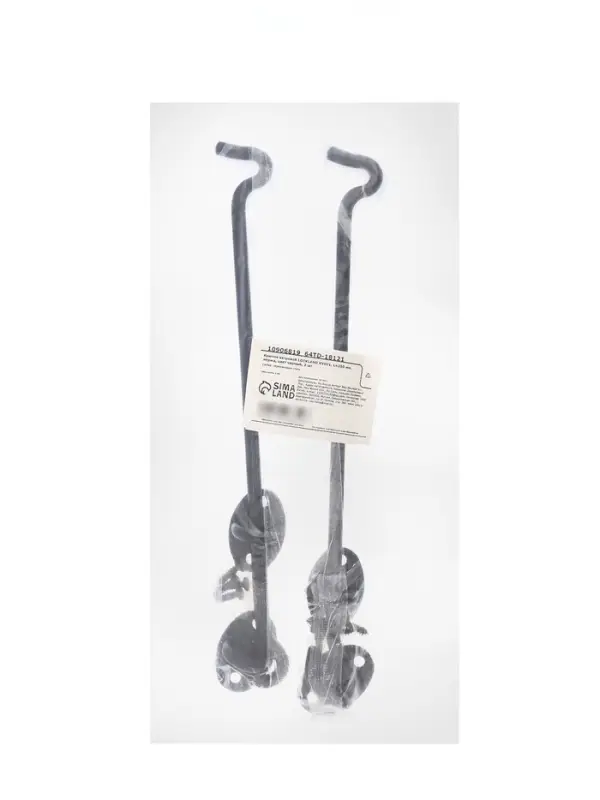 Крючок ветровой LOCKLAND KV001, L=250 мм, нержа, цвет черный, 2 шт