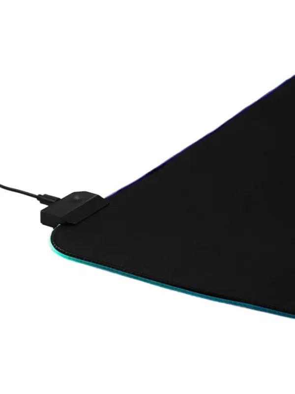 Коврик для компьютерной мыши, 80&times;30&times;0.3 см, с RGB-подсветкой, чёрный